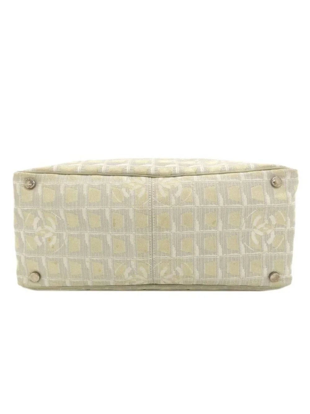 Chanel New Travel Line MM Tote Bag Nylon Jacquard